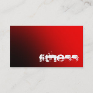 Dark Red Light Fitness Sport Business Card