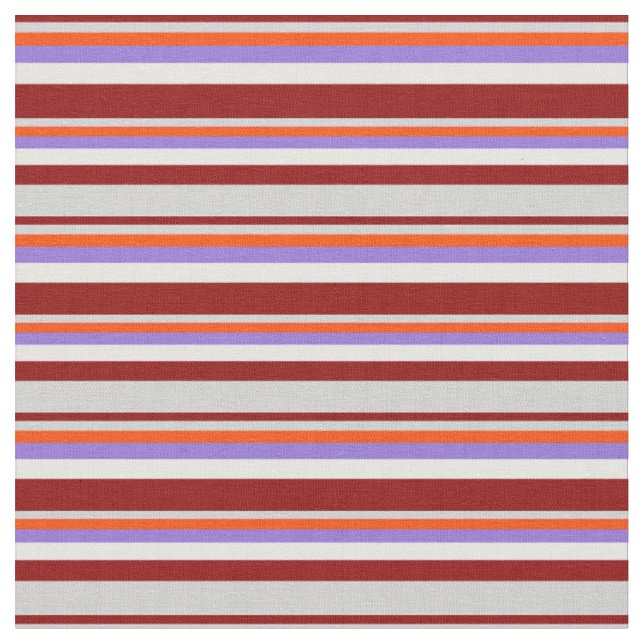 Dark Red, Light Grey, Red, Purple, and White Fabric (Close Up)