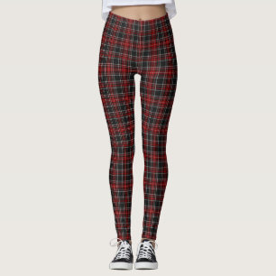 Dark/Red Plaid Leggings