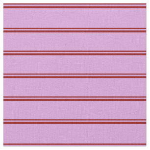 Dark Red & Plum Coloured Lined/Striped Pattern Fabric