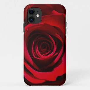 Dark Red Rose iPhone case