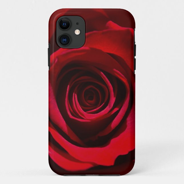 Dark Red Rose iPhone case (Back)
