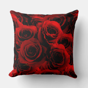 Dark Red Roses For you Cushion