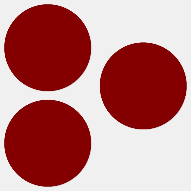 Dark red Solid Colour Labels (Group)