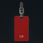 Dark Red Solid Colour Luggage Tag<br><div class="desc">Dark Red Solid Colour. Modern and classic colour.</div>