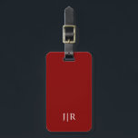 Dark Red Solid Colour Luggage Tag<br><div class="desc">Dark Red Solid Colour. Modern and classic colour.</div>