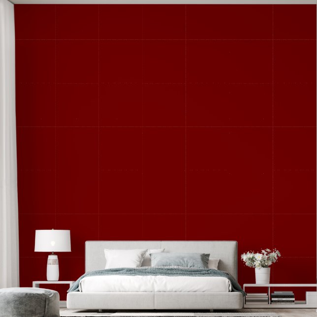 Dark Red Solid Colour Wallpaper (Bedroom)