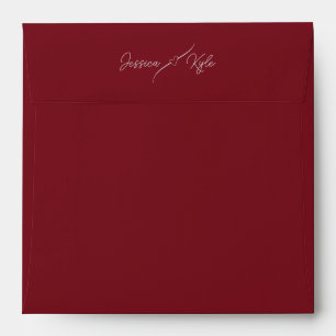 Dark Red solid Stationery Coloured Envelope