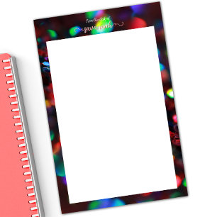 Dark Red Sparkling Stationery