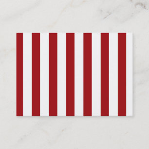 Dark Red Stripes (Add 2nd Colour) Business Card