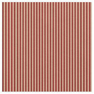 Dark Red & Tan Stripes/Lines Pattern Fabric