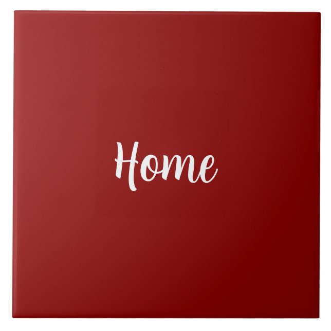 Dark Red Template, Customisable, Tile (Front)