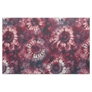 Dark Red Tie-dye Fabric