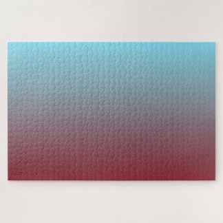 Dark Red to Light Blue Smooth Horizontal Gradient Jigsaw Puzzle