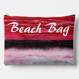 Dark Red to Pink Beach Bag
