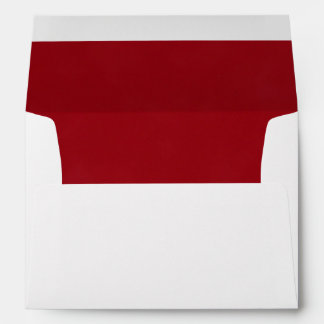 Dark Red Trim - Envelope