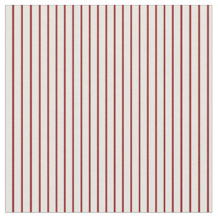 Dark Red & White Coloured Striped/Lined Pattern Fabric
