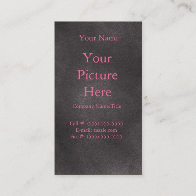 Dark Retro Business Card (Front)