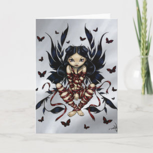 "Dark Ribbon Fairy" Greeting Card