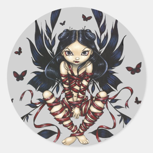 "Dark Ribbon Fairy" Sticker (Front)