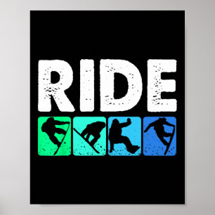 Dark Ride Snowboard Poster