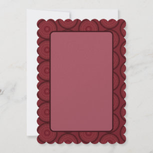 Dark Rippled Sangria Rose Kaleidoscope Holiday Card
