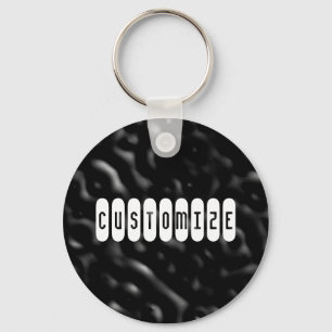 Dark Ripples - Template Key Ring