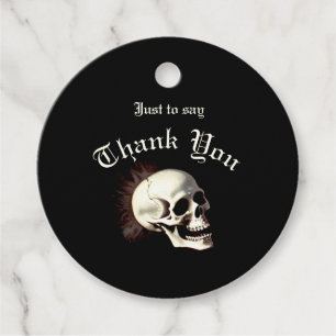 Dark Romance and Macabre Gothic Halloween Party Favour Tags