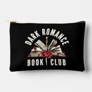 Dark Romance Book Club Red Floral Accessory Pouch