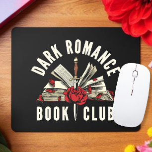 Dark Romance Book Club Red Floral Mouse Pad