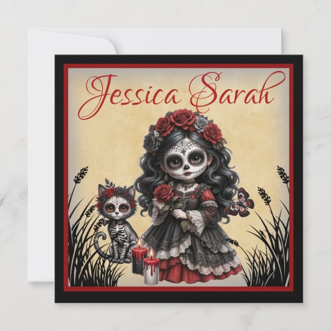 Dark Romance_ Crimson Rose Holiday Card (Front)