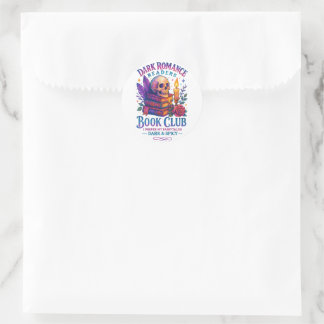 Dark Romance Readers.... Classic Round Sticker