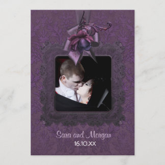 Dark Romance Wedding Invitation