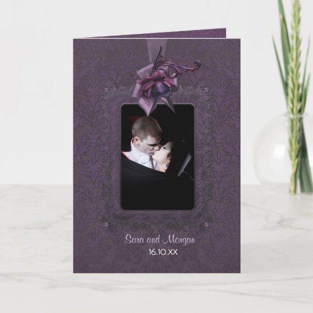 Dark Romance Wedding Invitation (Front)
