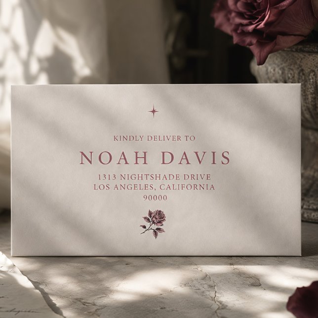 Dark Rose Gothic light velvet Envelope (Creator Uploaded)
