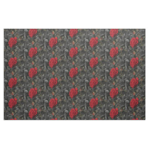 dark roses Fabric, colourful house textile Fabric
