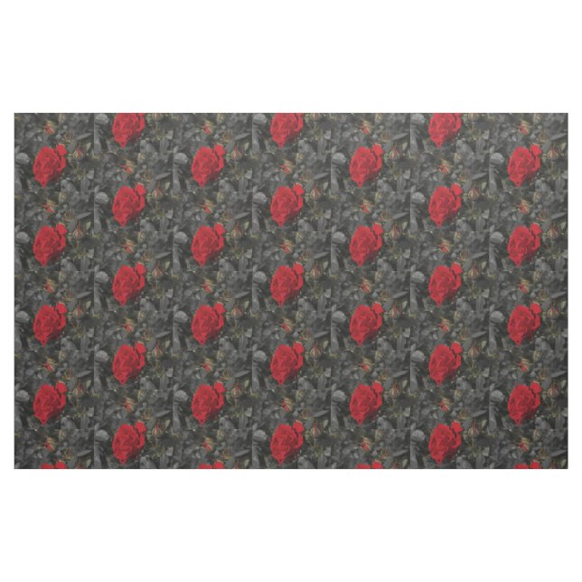 dark roses Fabric, colourful house textile Fabric (Fat Quarter)