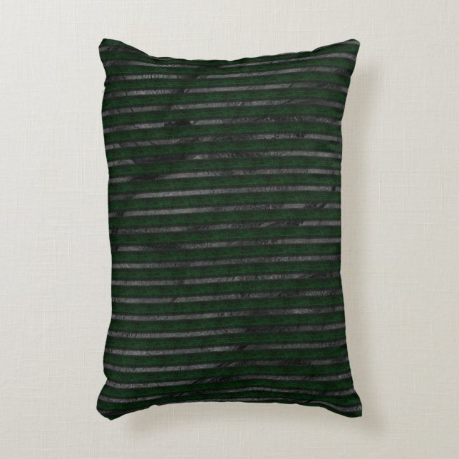 Dark rough stripes over stained abstract design decorative cushion (Front(Vertical))