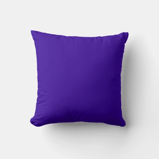 dark royal purple blue  pillow (Front)