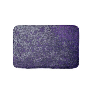 Dark Royal Purple Rusted Metal Texture Abstract Bath Mat