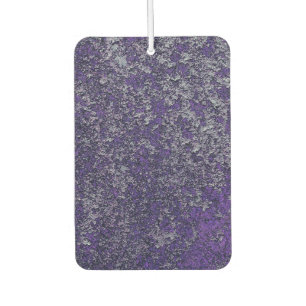 Dark Royal Purple Rusted Metal Texture Abstract Car Air Freshener