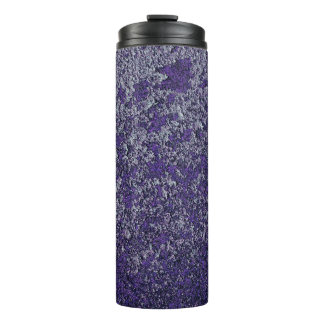 Dark Royal Purple Rusted Metal Texture Abstract Thermal Tumbler