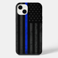 Dark & Rugged Style | Thin Blue Line Police Flag