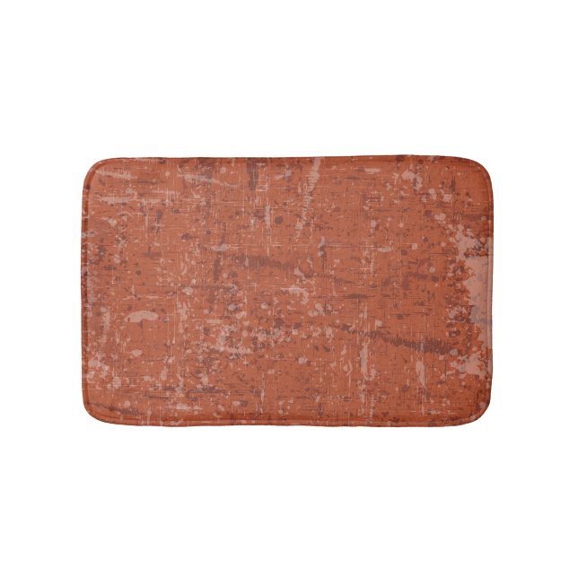 Dark Rust Art Lover Abstract Artist Painter Bath Mat (Front)