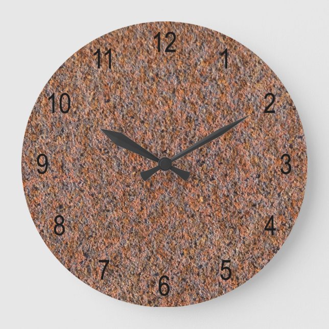 Dark rust large clock (Front)