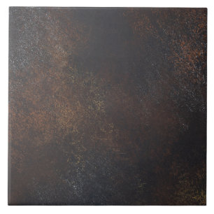 Dark Rust Metal Industrial Weathered Bronze and ir Tile