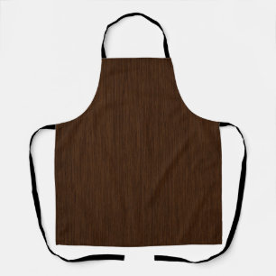Dark Rustic Grainy Wood Background Apron