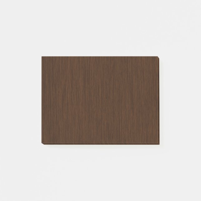 Dark Rustic Grainy Wood Background Post-it Notes (Front)