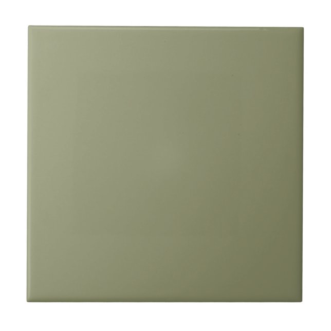 Dark Sage Green 91946E Colour, Option to Add Image Tile (Front)