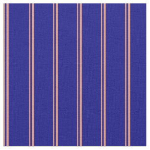 Dark Salmon and Blue Coloured Pattern Fabric